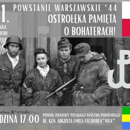 Ostrołęka uczci 81. rocznicę wybuchu Powstania Warszawskiego