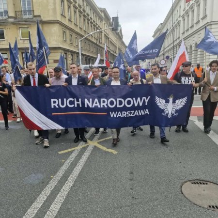 Marsz przeciwko imigracji. Z ostrołęcką reprezentacją