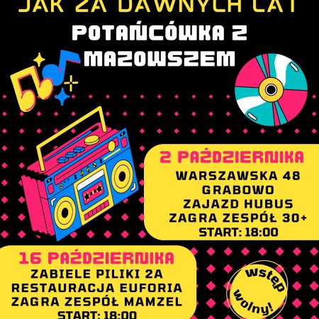 Potańcówka dla seniorów: "Jak za dawnych lat" 