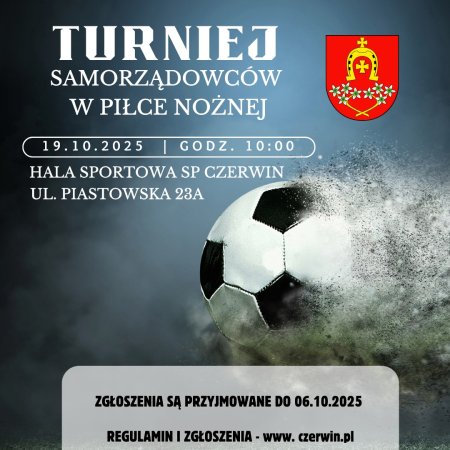 Wielkie piłkarskie emocje! Gmina Czerwin zaprasza na turniej samorządowców w piłce nożnej! 