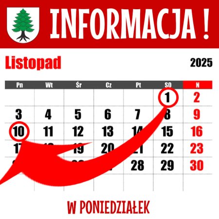 Odbiór dnia wolnego: Urząd Miejski w Myszyńcu nieczynny, zaplanuj wizytę