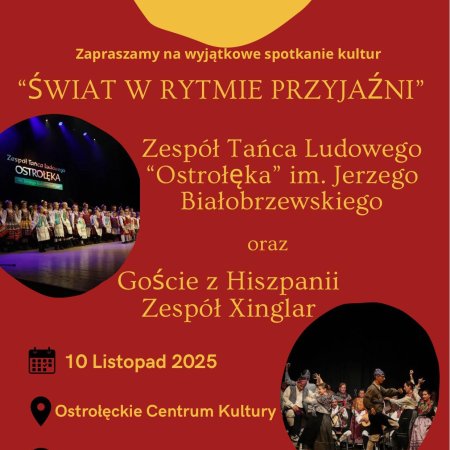 „Świat w rytmie przyjaźni”! Ostrołęka gości gwiazdę z Hiszpanii! Zespół Xinglar wystąpi z ZTL „Ostrołęka”