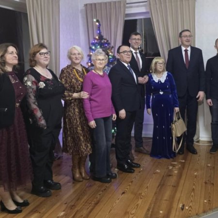 Wyjątkowe spotkanie wigilijne. "Życzę Błogosławieństwa Bożego" [ZDJĘCIA]