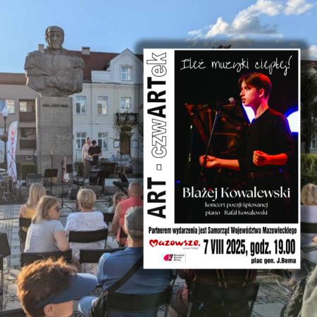 Poetyckie brzmienia w sercu Ostrołęki. Błażej Kowalewski zaprasza na recital "Ileż muzyki ciepłej!"