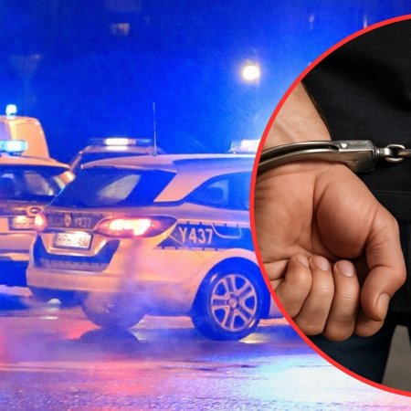 Rozbity samochód i awantura. Policja obezwładniła dwóch pijanych mężczyzn
