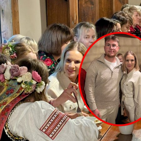 Lokalny działacz PiS na spotkaniu z Martą Nawrocką. To też element kampanii 