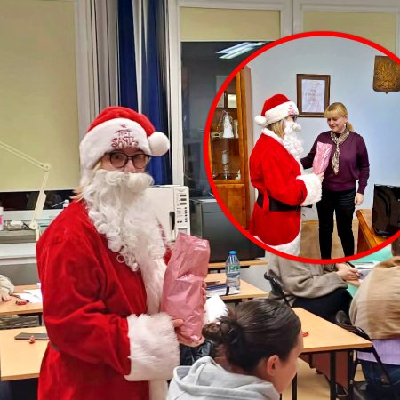 Niezwykły gość w CKZiU w Ostrołęce. Upominki dla wszystkich! [ZDJĘCIA]