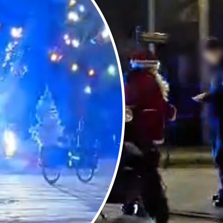 Nietypowa akcja w wigilię. Święty Mikołaj zatrzymany przez policję! Dlaczego? [WIDEO]