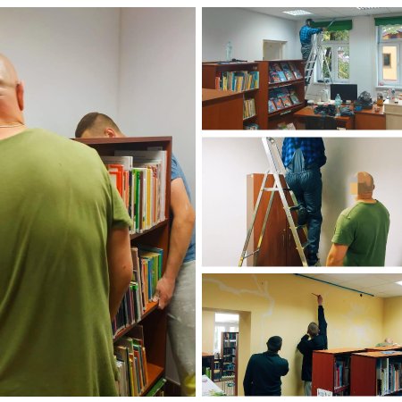 Osadzeni z Przytuł Starych odświeżyli bibliotekę dla dzieci. "To dla nas wzruszające"