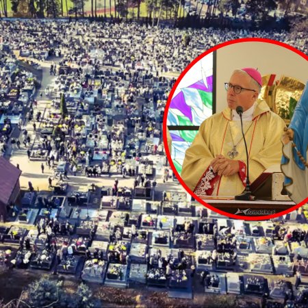Biskup Stepnowski w Kadzidle na Dzień Zaduszny. "Niech Pan da im udział w radości życia wiecznego"
