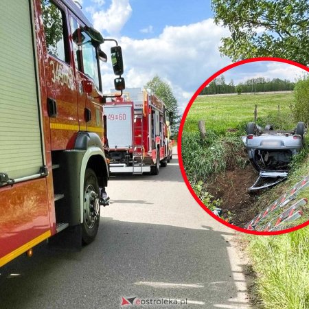 Dramat w Krysiakach. Auto w rowie, pasażer nie żyje. Prokuratura czeka na kluczową ekspertyzę