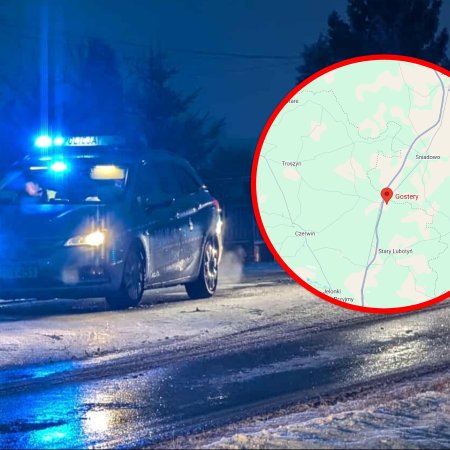 Kolejny wypadek na lokalnej drodze. Poślizg i zderzenie w Gosterach