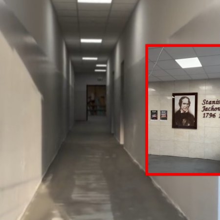 Tak przebiega remont Szkoły Podstawowej nr 1 w Ostrołęce. "45 procent" [WIDEO]