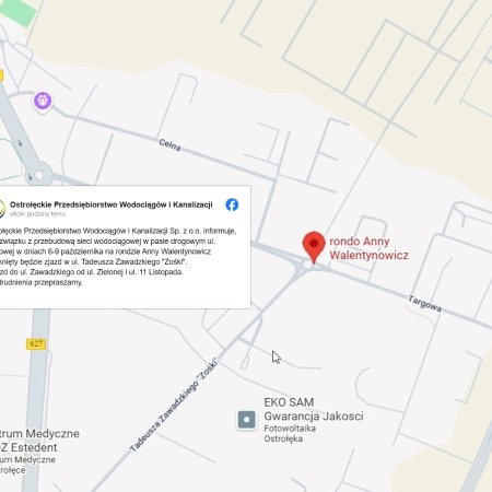 Uwaga, kierowcy! Utrudnienia na rondzie w Ostrołęce. Przebudowa sieci