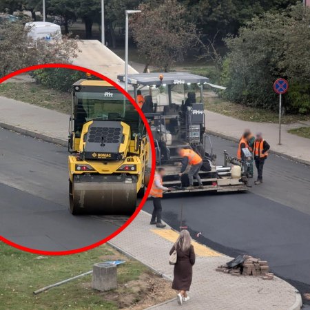 Goworowska na finiszu. Układają nowy asfalt [WIDEO, ZDJĘCIA]