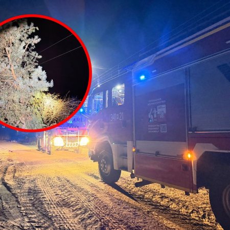 Strażacy w akcji. Pierwsze akcje w wigilię mają już za sobą. I to w środku nocy