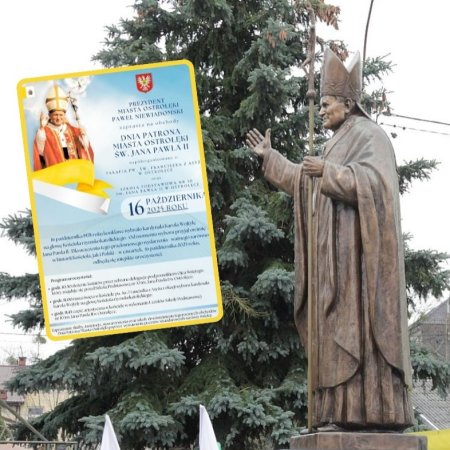 Ostrołęka uczci swojego patrona. Znamy program obchodów ku czci św. Jana Pawła II