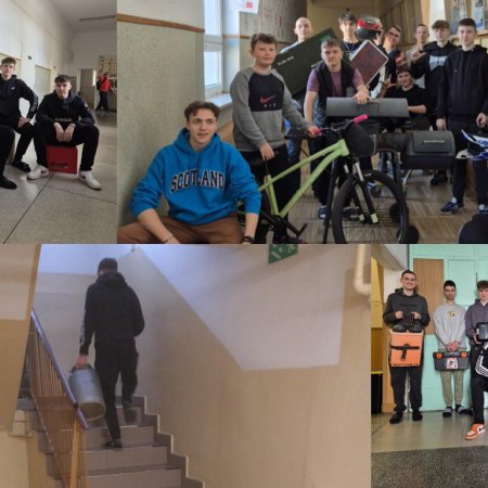 Dzień bez plecaka 2025. Zobacz, co wzięli ze sobą uczniowie "Metalówki"
