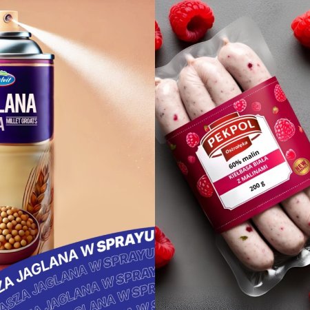Kasza w sprayu i kiełbasa z malinami. Lokalne firmy odpaliły hity na Prima Aprillis
