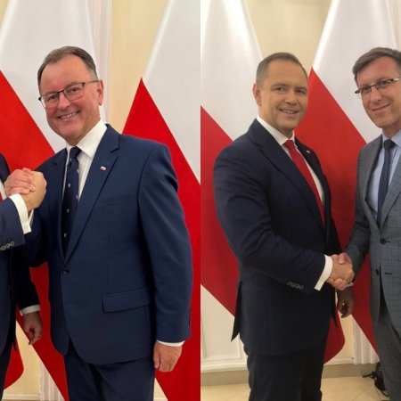 Ostrołęccy posłowie PiS spotkali się z prezydentem elektem Karolem Nawrockim