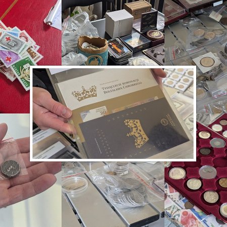 Giełda Kolekcjonerska w Ostrołęce przyciągnęła pasjonatów. Hitem nowy banknot NBP "Bolesław Chrobry" [ZDJĘCIA]