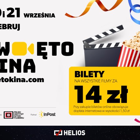 Helios Łomża zaprasza na Święto Kina – bilety za 14 złotych i moc filmowych nowości!