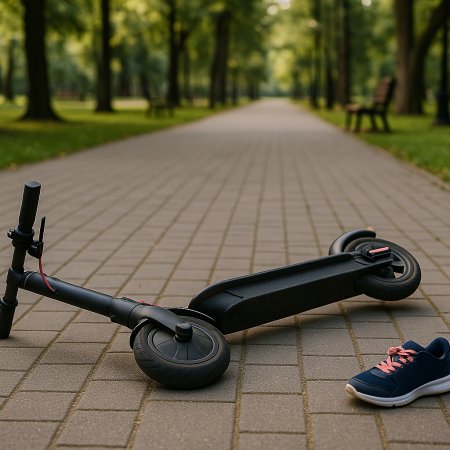 Niebezpieczny wypadek w ostrołęckim parku – 41-latek na hulajnodze potrącił 9-letnią dziewczynkę