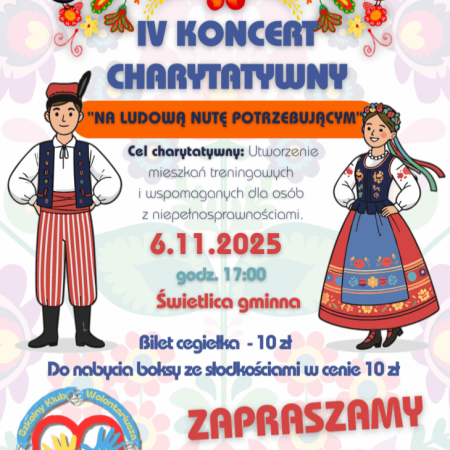 Pomaganie w rytmie folku: IV koncert charytatywny na rzecz mieszkań treningowych!