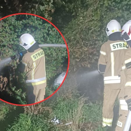 Groźny pożar siana w Kadzidle. Tylko krok od tragedii [ZDJĘCIA]