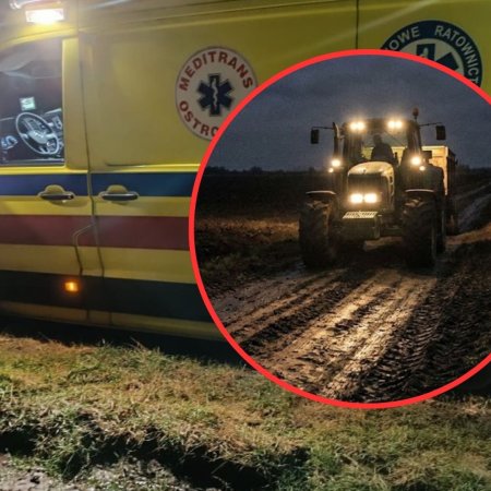 Niezwykła akcja w Borowcach! Zobacz, kto uratował załogę karetki z potrzasku