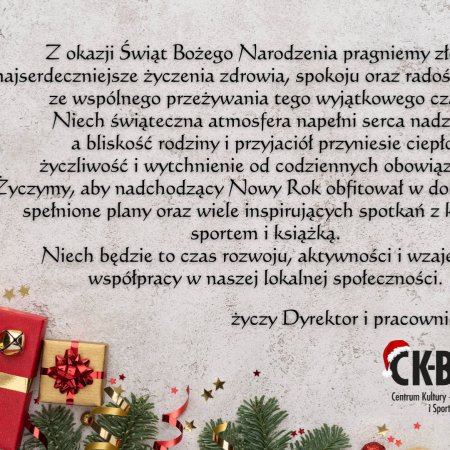 Życzenia Bożonarodzeniowe od władz Gminy Lelis