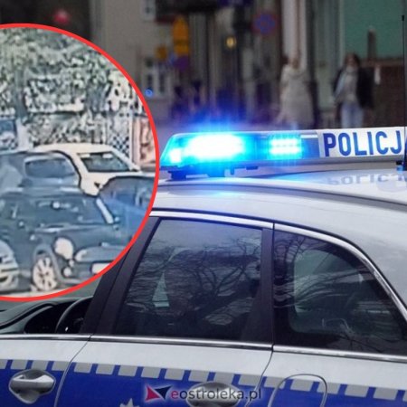 Uciekła po kolizji przed halą im. A. Gołasia. Policja w Ostrołęce szuka kierującej srebrną toyotą [WIDEO]