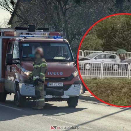 Niebezpieczna pogoda i chwila nieuwagi – kolizja na moście w Ostrołęce