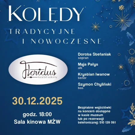 Koncert kolęd Kwartetu Wokalnego Floridus w MŻW
