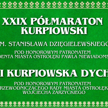 XXIX Półmaraton Kurpiowski – rekordowa pula nagród! Zapisz się już teraz!