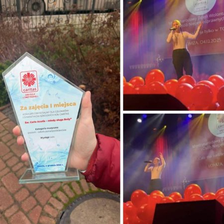 Sukces Zuzanny Siemborskiej! Uczennica Zespołu Szkół Zawodowych Nr 4 triumfuje w konkursie muzycznym Caritas [ZDJĘCIA]