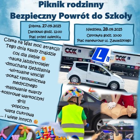 "Piknik Rodzinny – Bezpieczny Powrót do Szkoły"!