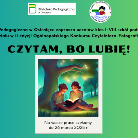 „Czytam, bo lubię!” – rusza II edycja konkursu czytelniczo-fotograficznego