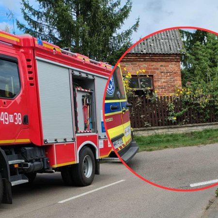 Tragiczny pożar w Kuninie. Nie żyje 60-letni mężczyzna [ZDJĘCIA]