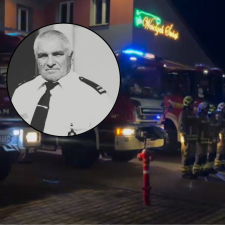 Strażak zmarł podczas wyjazdu na akcję. Tak oddali mu hołd [WIDEO]