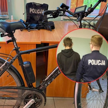 Szybka i skuteczna akcja policjantów z Myszyńca. Skradziony rower odzyskany w kilka godzin