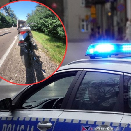 31-latek stracił panowanie nad motocyklem i... wylądował w rowie!
