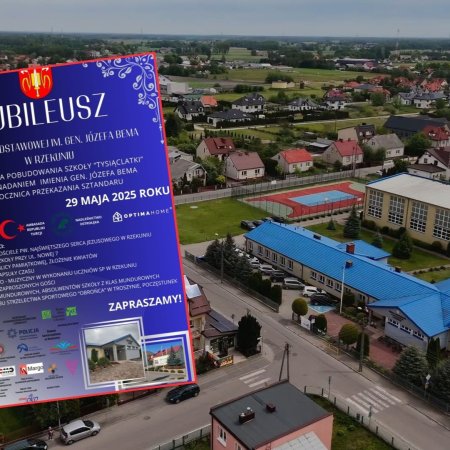 Rzekuńska „Tysiąclatka” świętuje potrójny jubileusz – 107 lat historii, 65 lat „tysiąclatki” i 50 lat z patronem [WIDEO]