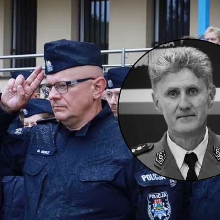 Wzruszający hołd dla policjanta, który zginął w tragicznym wypadku [WIDEO]