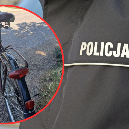 Pijany rowerzysta zjechał na przeciwległy pas i zderzył się z toyotą