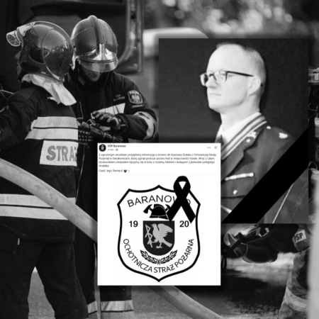 Tragiczna śmierć strażaka. Poruszający komunikat. "Z ogromnym smutkiem"