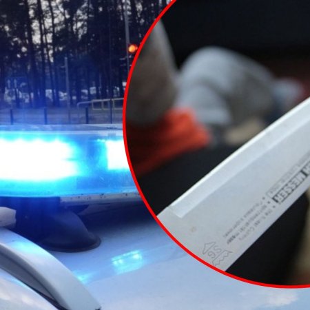 Awantura z nożem w tle – interwencja policjantów z Myszyńca przerwała rodzinny dramat