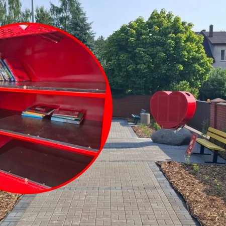 Wielkie czerwone serce wraca do Kadzidła – teraz bije dla miłośników książek [ZDJĘCIA]