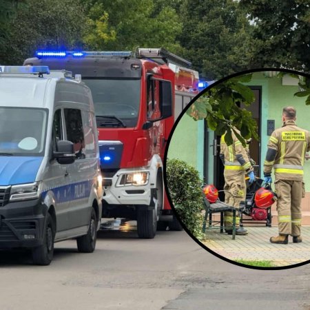Akcja ratunkowa na os. Centrum. Dym w bloku, jedna osoba w szpitalu [ZDJĘCIA]