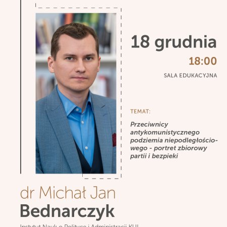 Spotkanie z ekspertem Dr. Michałem Janem Bednarczykiem w MŻW